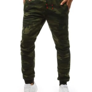 Zelené maskáčové tepláky pre pánov