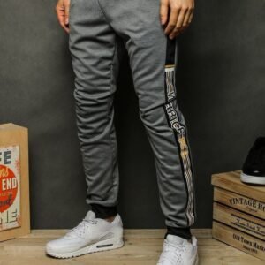 ŠTÝLOVÉ SVETLOŠEDÉ TEPLÁKY