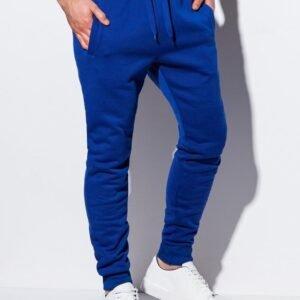 Jednoduché tepláky v tmavomodrej farbe P928