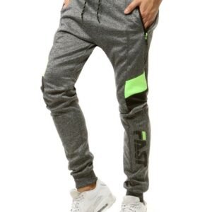 Štýlové tmavošedé tepláky FAST