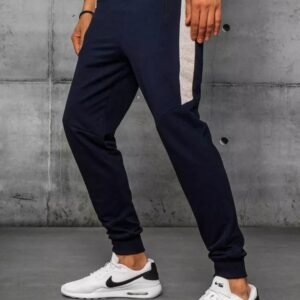 Štýlové tepláky v granátovej farbe