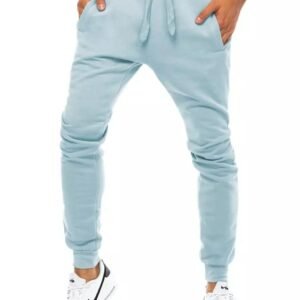 Blankytne modré tepláky v jednoduchom prevedení