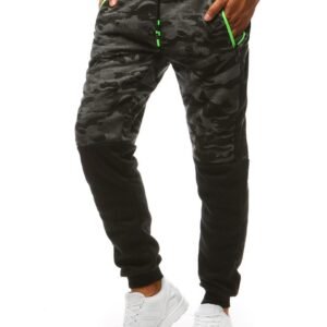 Antracitové trendové maskáčové tepláky