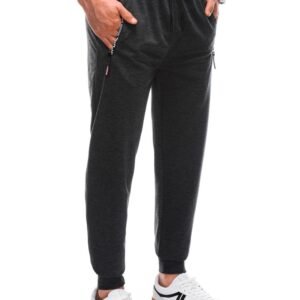 Trendy grafitové pánske tepláky P1428