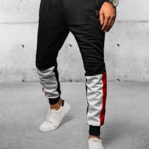 Módne pánske tepláky v čiernej farbe