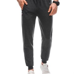 Trendy grafitové pánske tepláky P1437