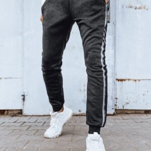 Pohodlné grafitové trendy tepláky