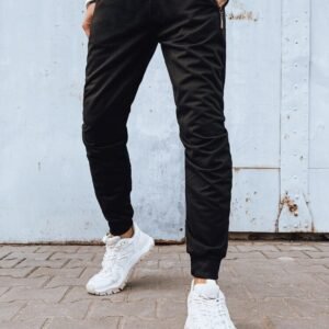 Zaujímavé čierne pánske tepláky