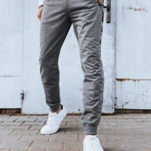 Trendy šedé pohodlné tepláky