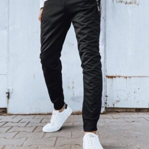 Trendy čierne pohodlné tepláky