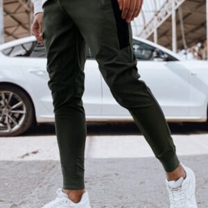 Štýlové zelené pohodlné tepláky