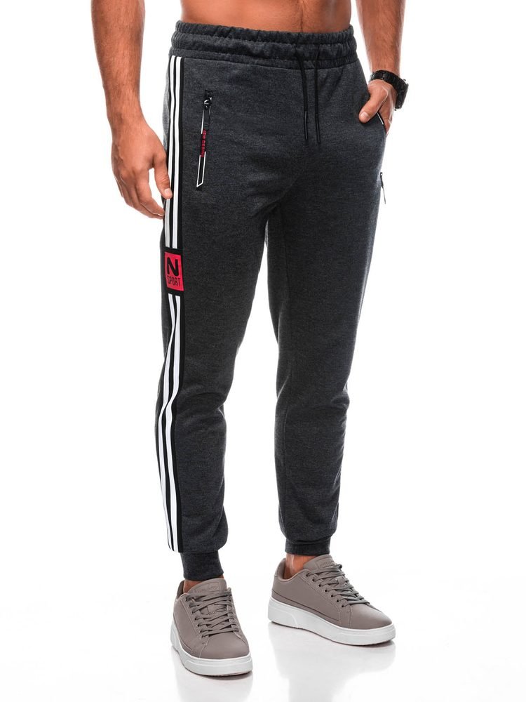 Grafitové originálne tepláky s pásom P1495