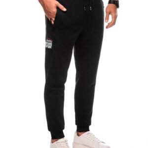 Čierne jedinečné tepláky P1497